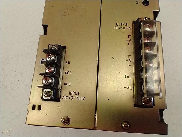 Used OKUMA AC to DC POWER SUPPLY 240v to 24dc170-265v to 24VDC 15 AMP NS24015 GH117