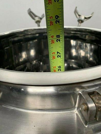 Used Howard 100 Liter Stainless Steel Jacketed Reactor w/ Bottom Magnetic Mixer 40PSI