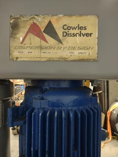 Used 15 HP COWLES HIGH SPEED DISPERSER - XP - VARIABLE SPEED