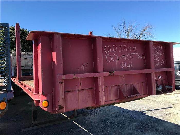 Used 2000 Fontaine Tandem-Axle Flat Bed Trailer - Red