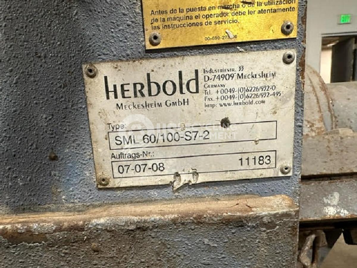 Used Herbold SML 60/100-57-2 Granulator