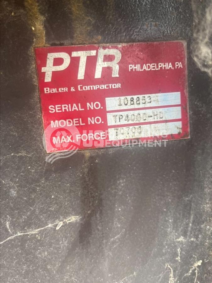 Used PTR Two (2) TP4000 Stationary Compactors