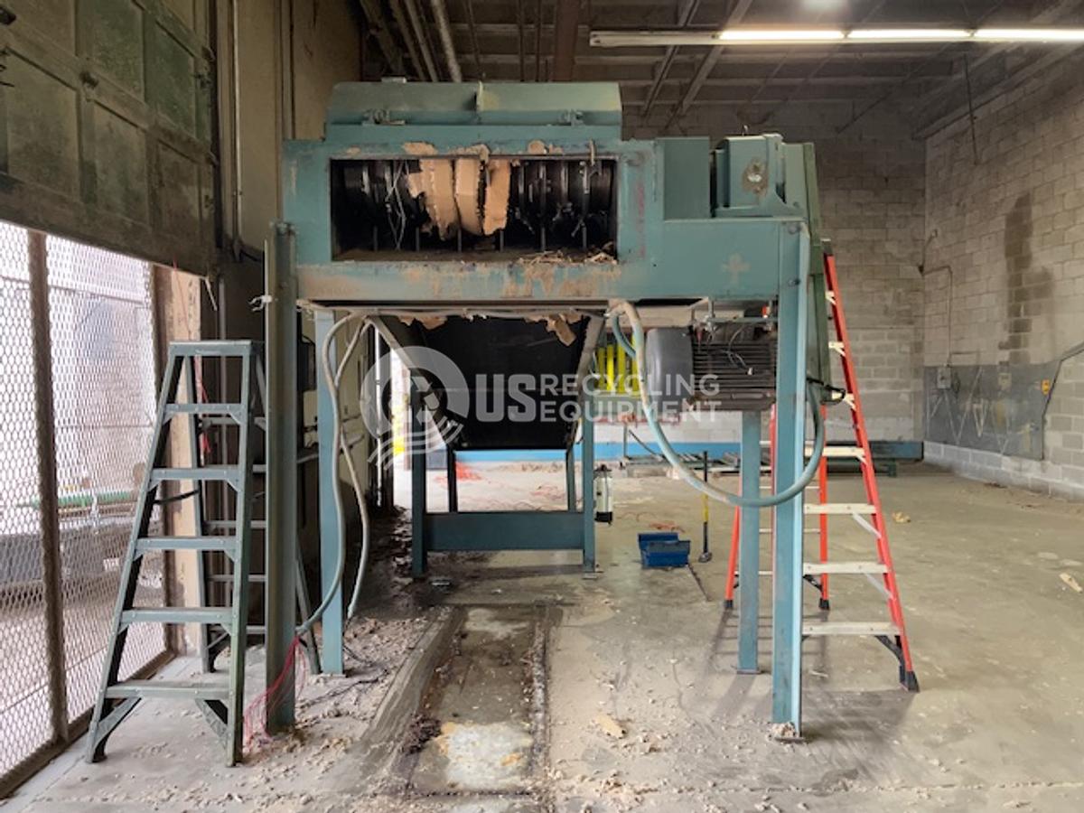 Used Maren Shredder/Conveyor/Horizontal Baler/Dust Control System