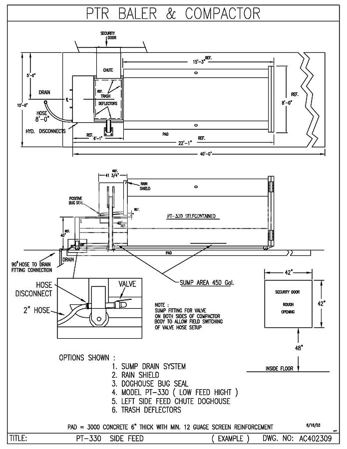 Used PTR Two (2) PTR 30 Yard Self Contained