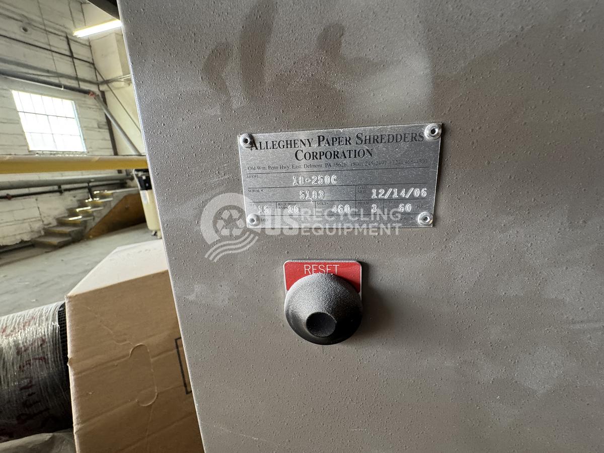 Used Allegheny 18-250C Paper Shredder