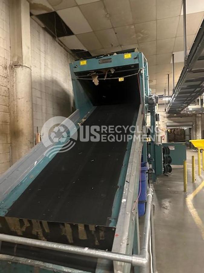 Used Maren 72-S-0E-76 Horizontal Baler & Model 60 Hogger with Conveyor