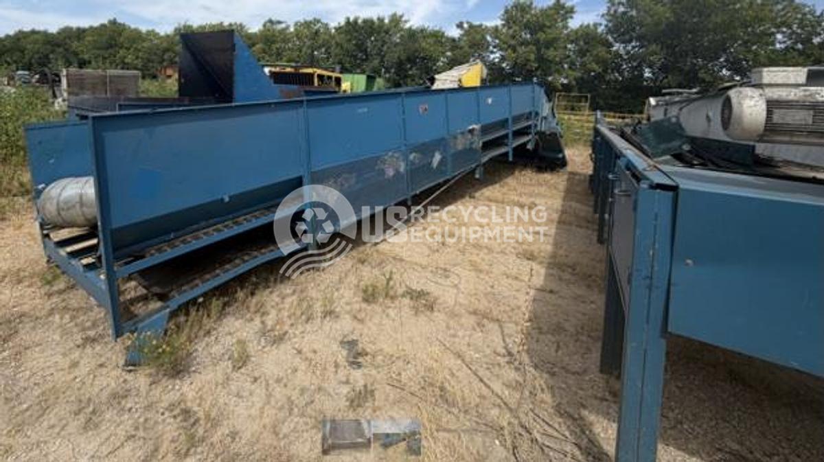 Used Karl Schmidt Rubber Belt Infeed Conveyor
