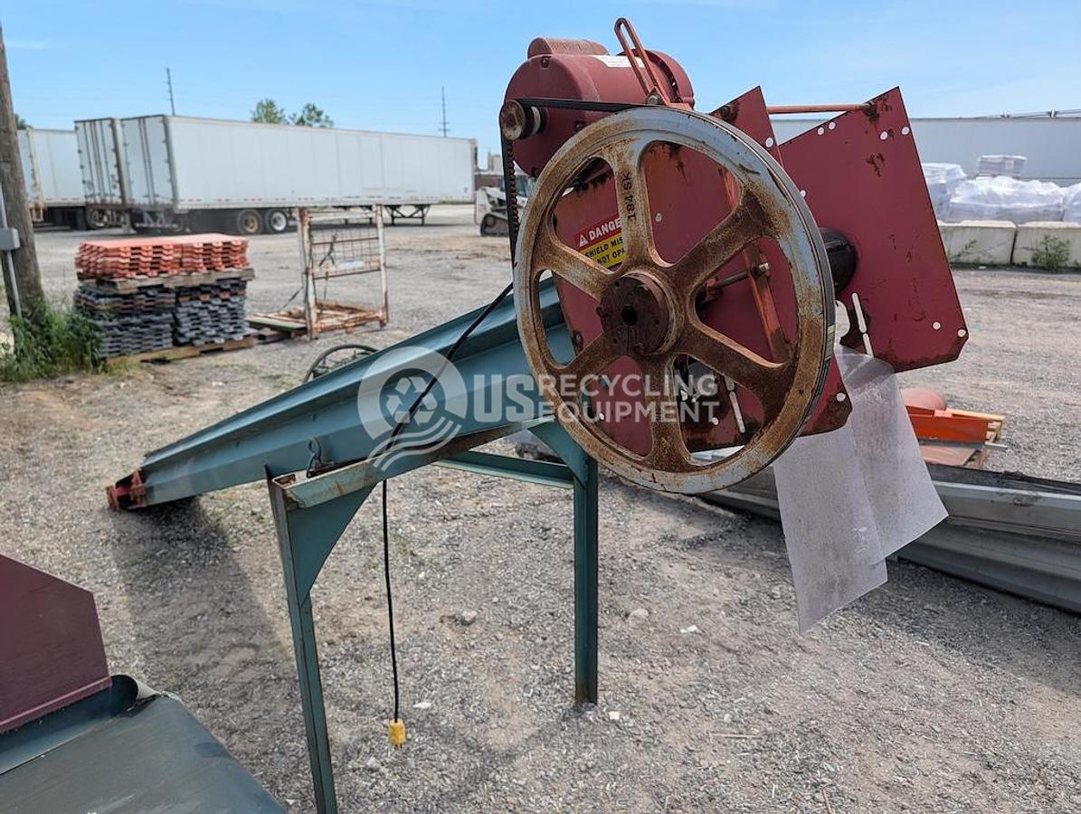 Used Unknown Manufacturer Used 12 inch x 12 foot Cleated Incline Conveyor
