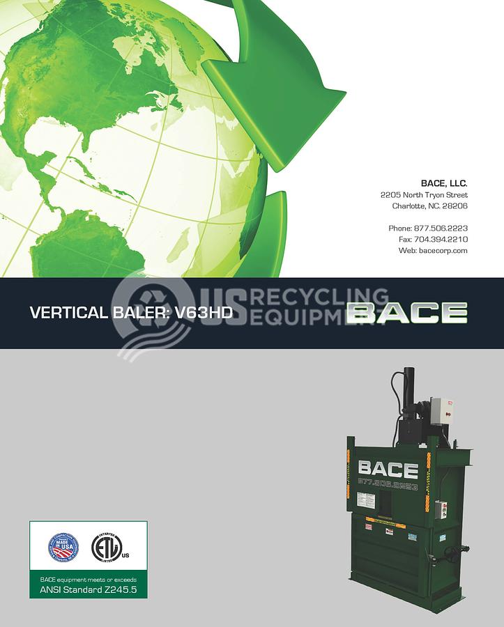 Used 2017 Bace V63XHD Vertical