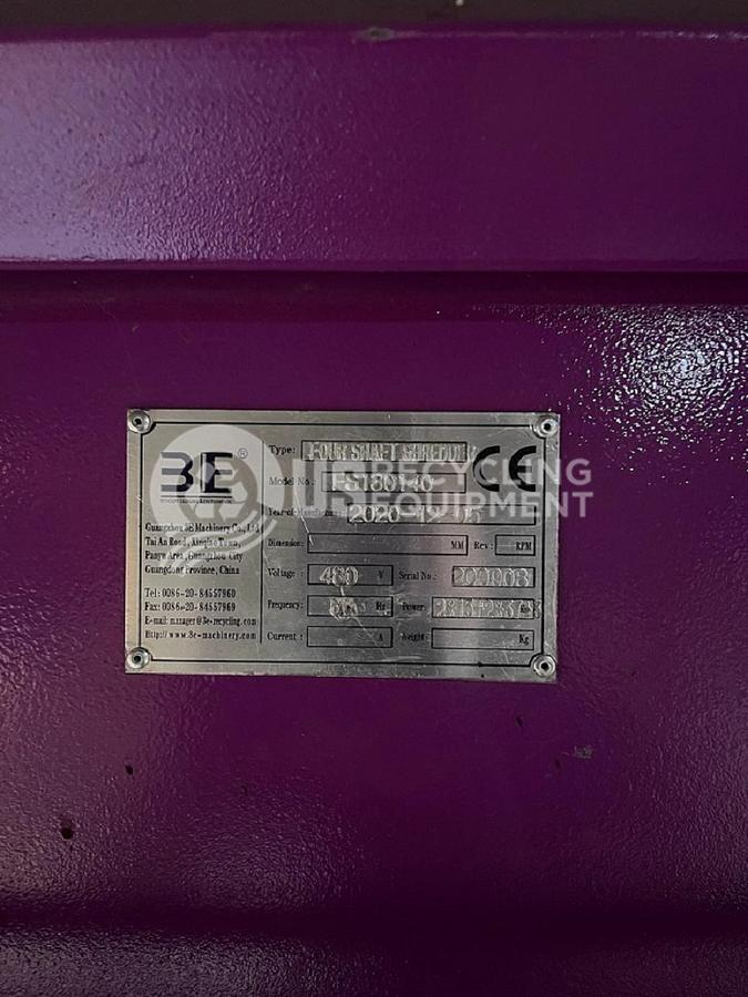 Used Unknown Manufacturer: Used 80HP Quad Shaft Shredder System