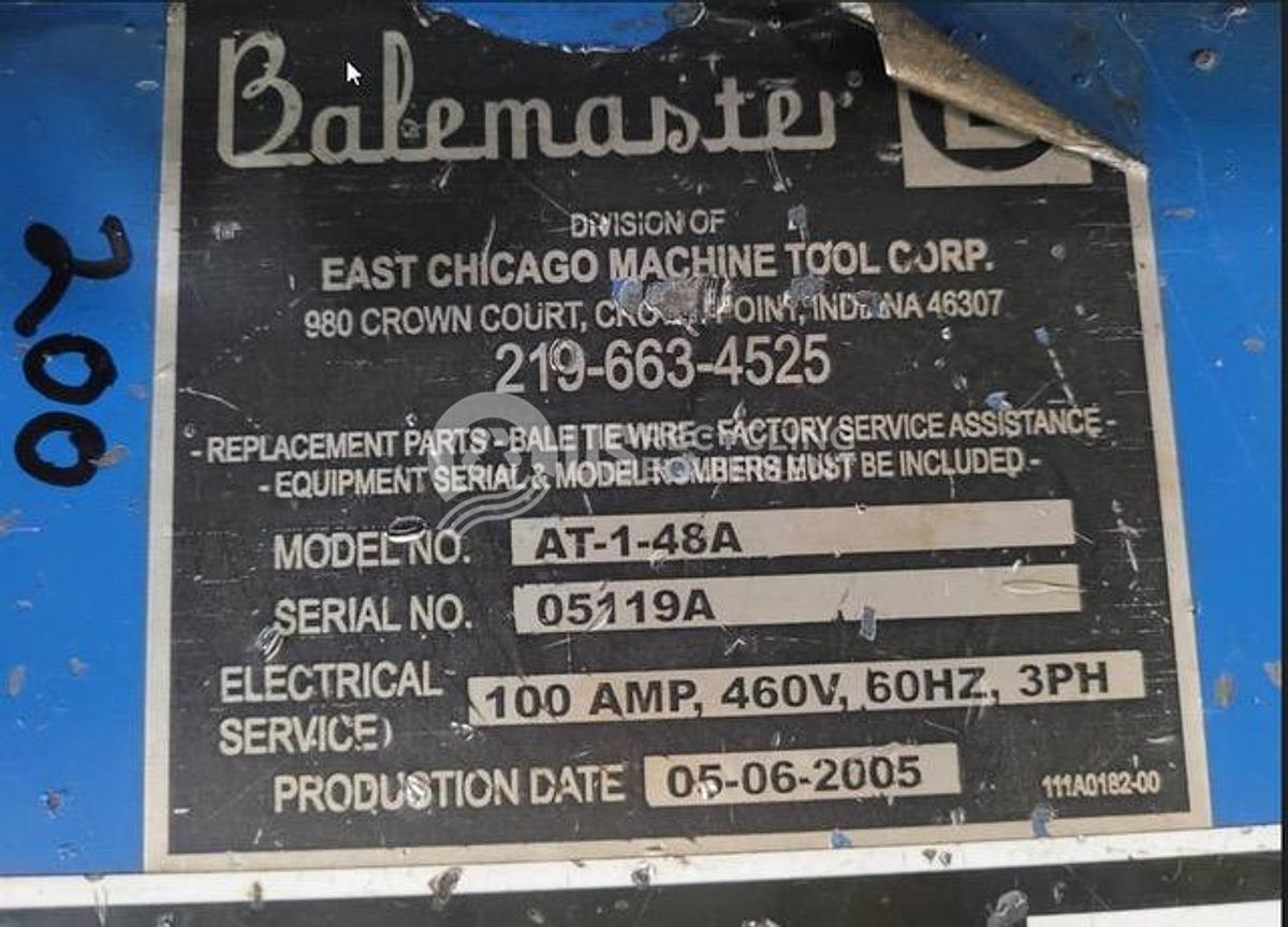 Used 2005 Balemaster Two (2) Horizontal