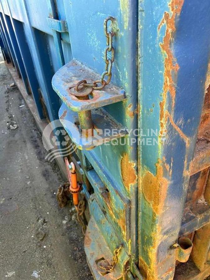 Used HydraPak Model 1500 2 Yard Stationary with 40 Yard Receiver Box