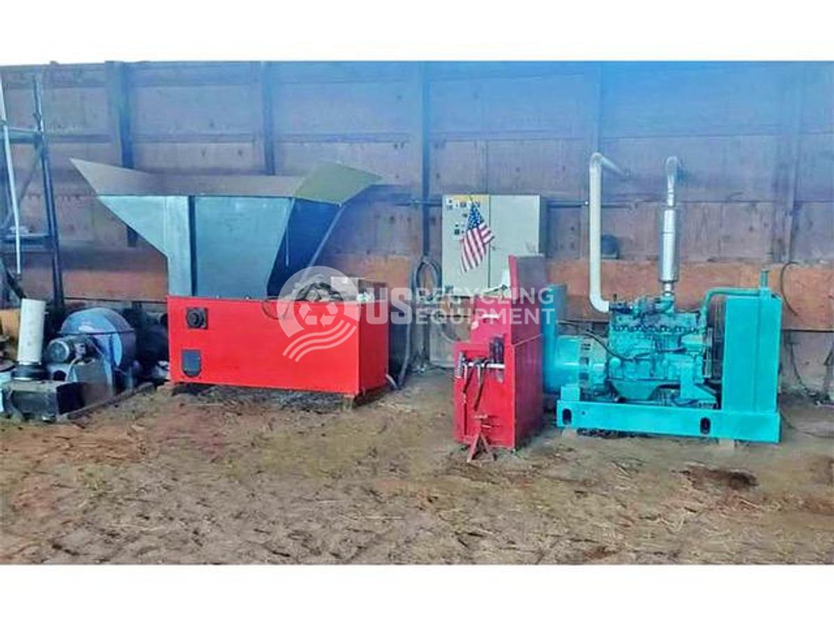 Used 2001 Weima WLK 4S Single Roter Shredder with Generator