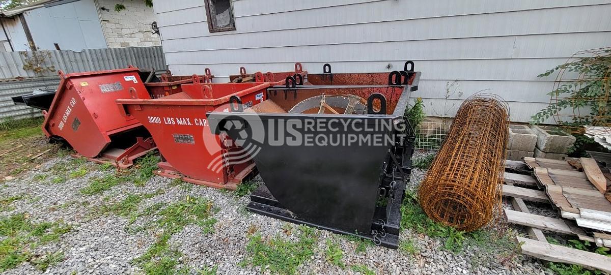 Used 1 Yard Self Dumping Hoppers