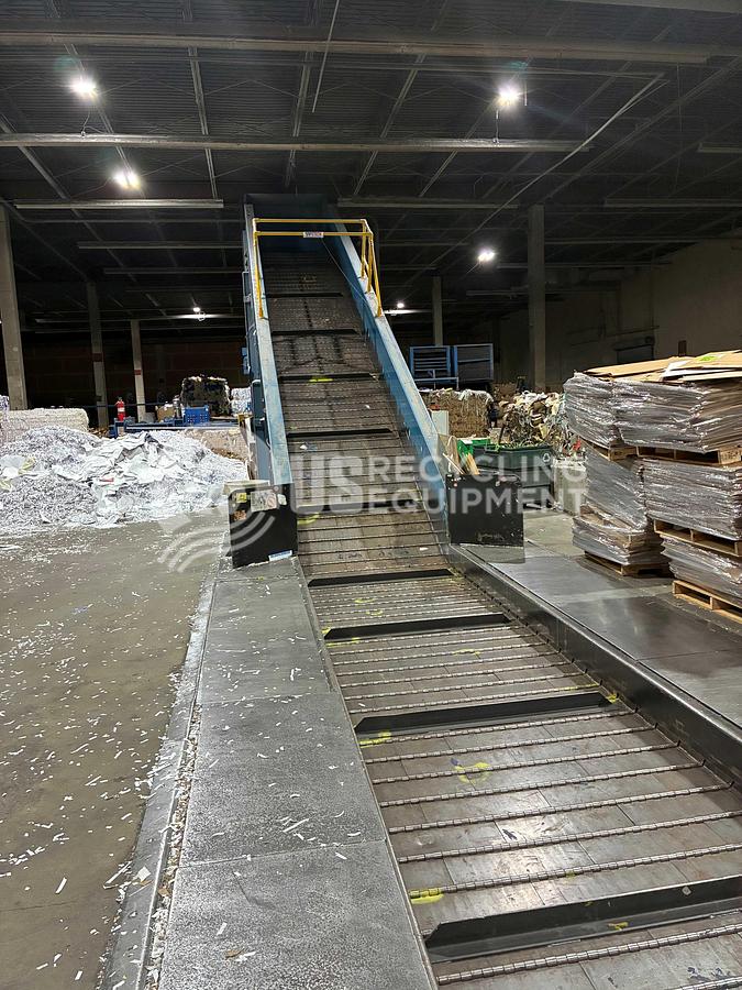 Used Hustler 72" Wide Cleated Feed Conveyor