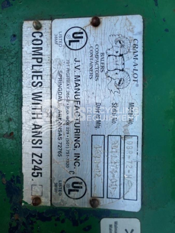 Used JV Manufacturing Five (5) 72" Vertical