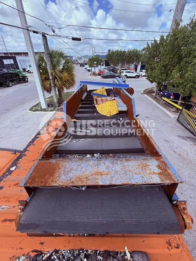Used REM 42": x 15' Cleated Infeed Conveyor