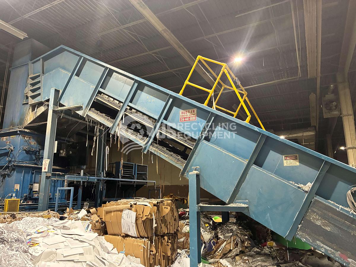 Used Hustler 72" Wide Cleated Feed Conveyor