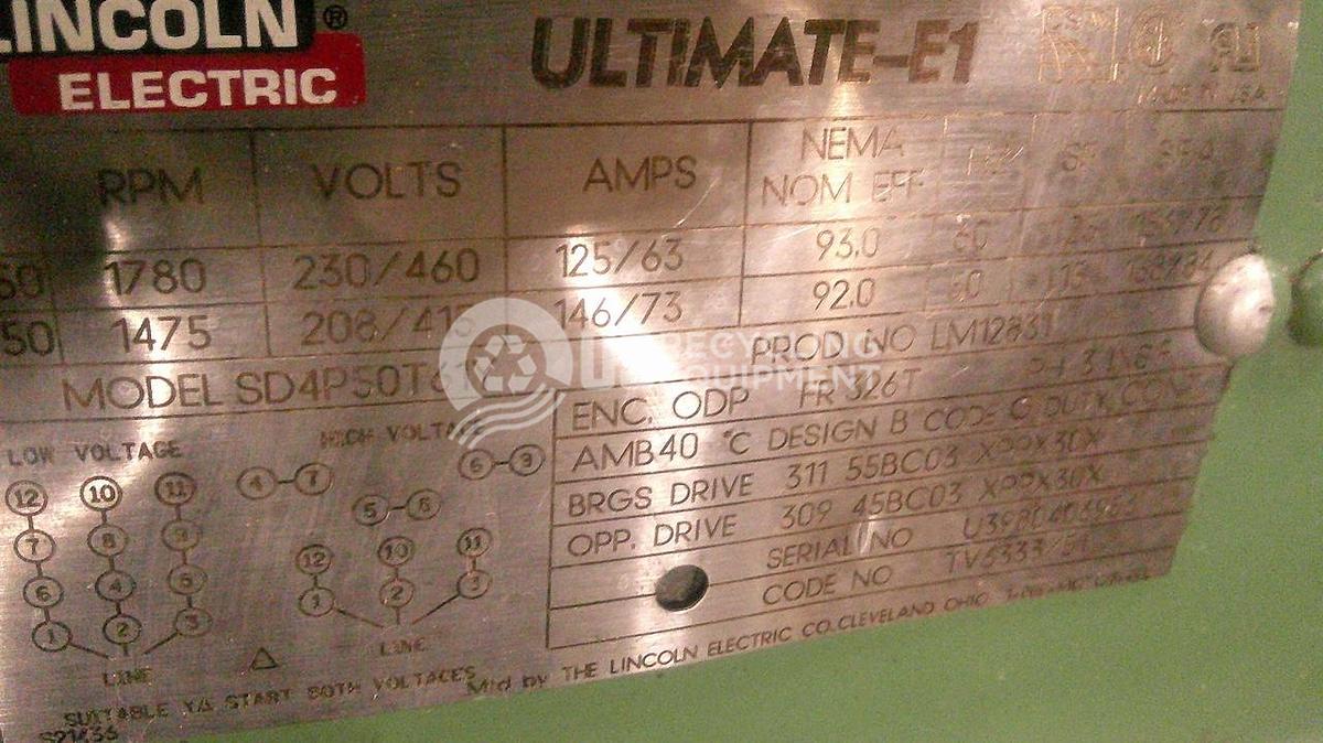 Used Granutech 1FG1624-50 50HP Granulator
