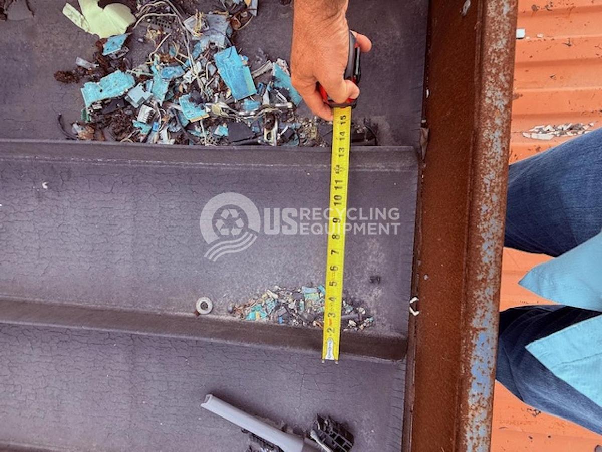 Used REM 42": x 15' Cleated Infeed Conveyor