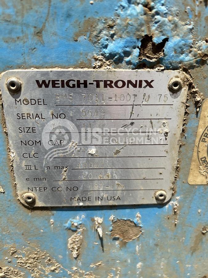 Used Weightronix BMS-7011 - 100T J 75 Truck Scale