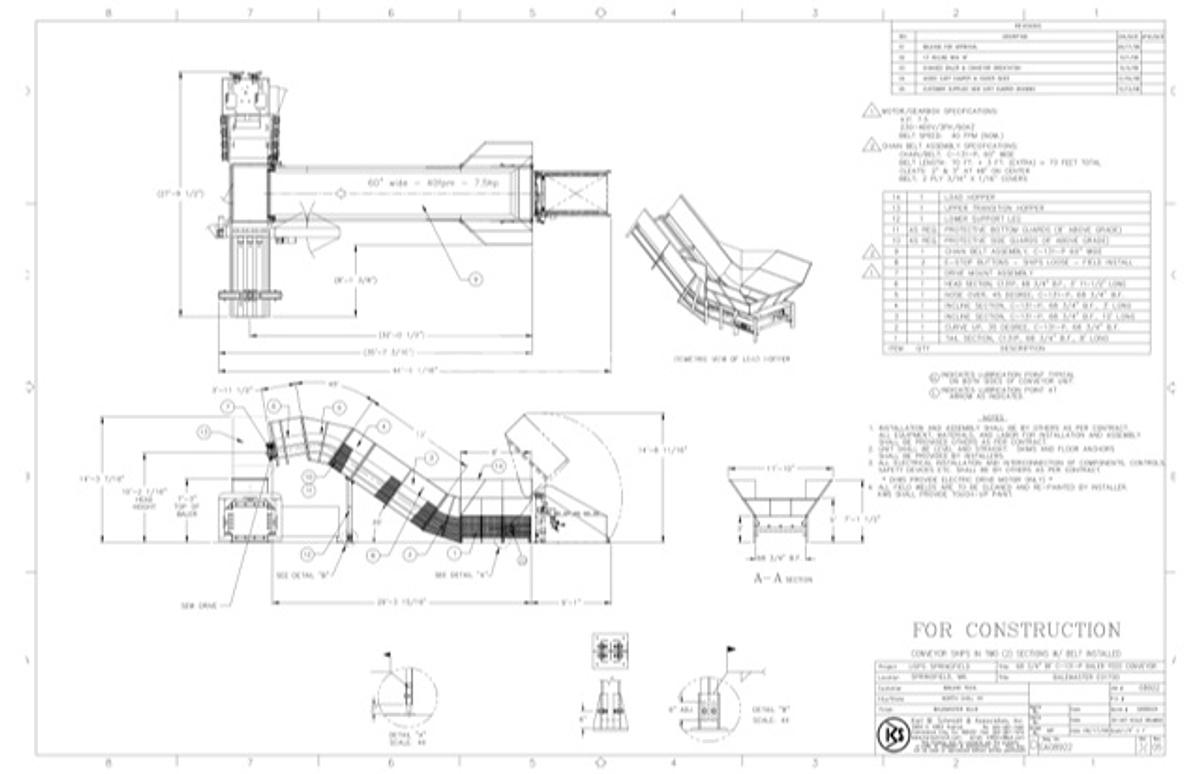 Used Karl Schmidt HX-60" Infeed Conveyor