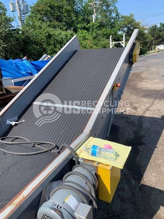 Used Unknown Manufacturer: Used 36" x 23' Flat Top, Rubber Belt