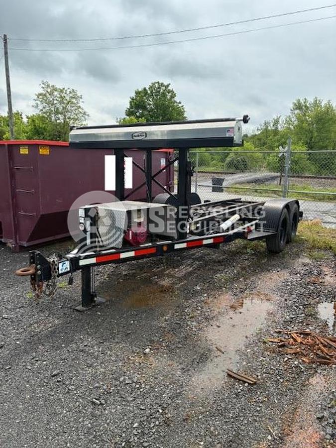 Used Nedland 16K Hydraulic Roll Off Trailer & 6 Dumpsters