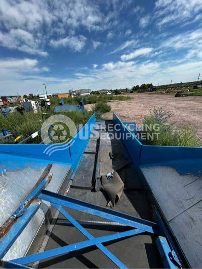 Used Unknown Manufacturer: Used 48" x 30' Slider Belt Conveyor with Hopper