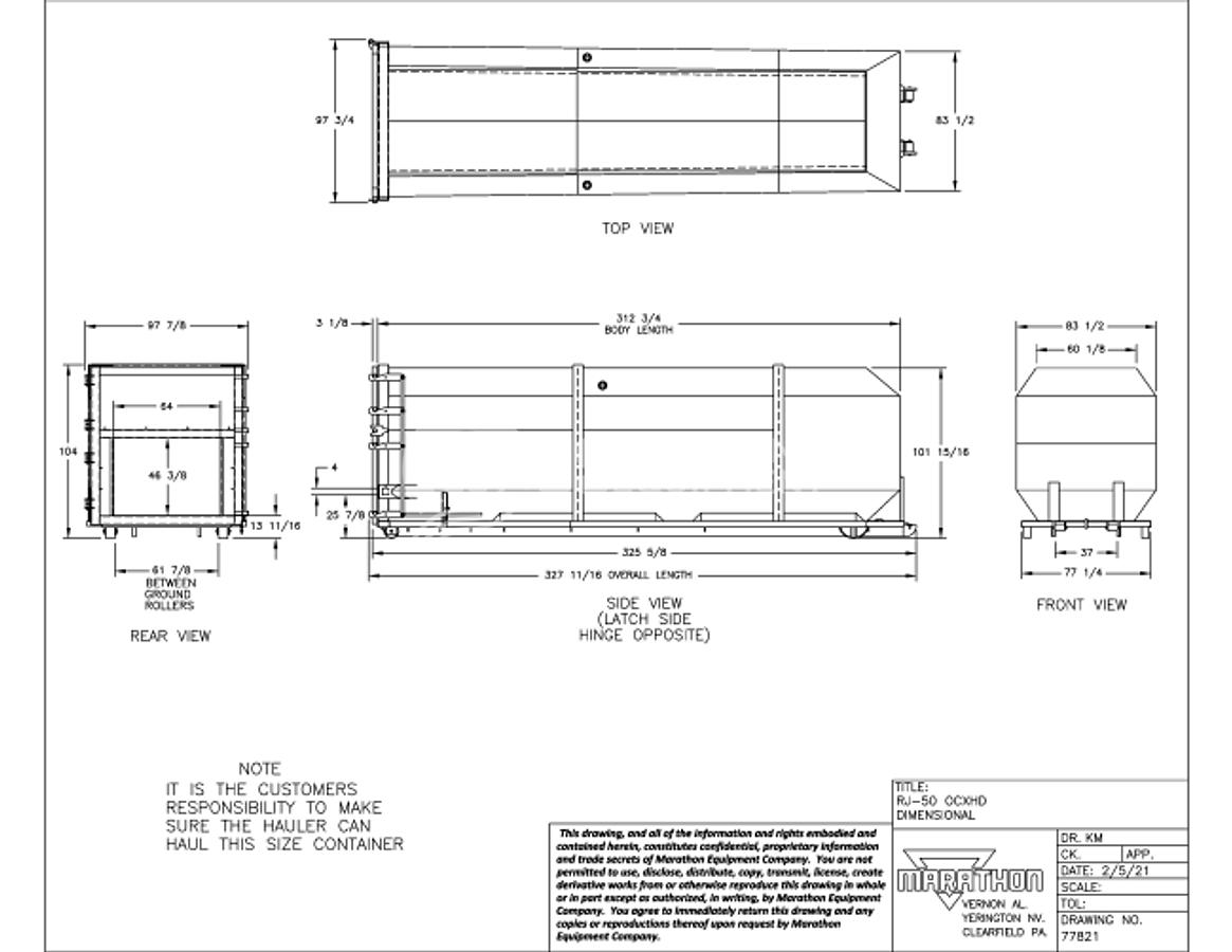 Used Marathon Three (3) 50 Yard Octogon HD Receiver