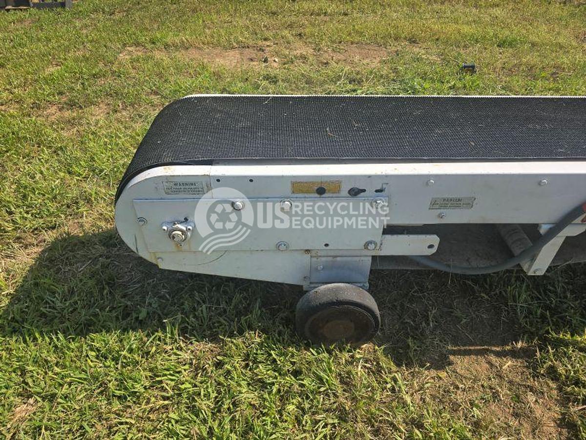 Used Hytrol 16 inch x 32 foot Rubber Belt Horizontal Conveyor