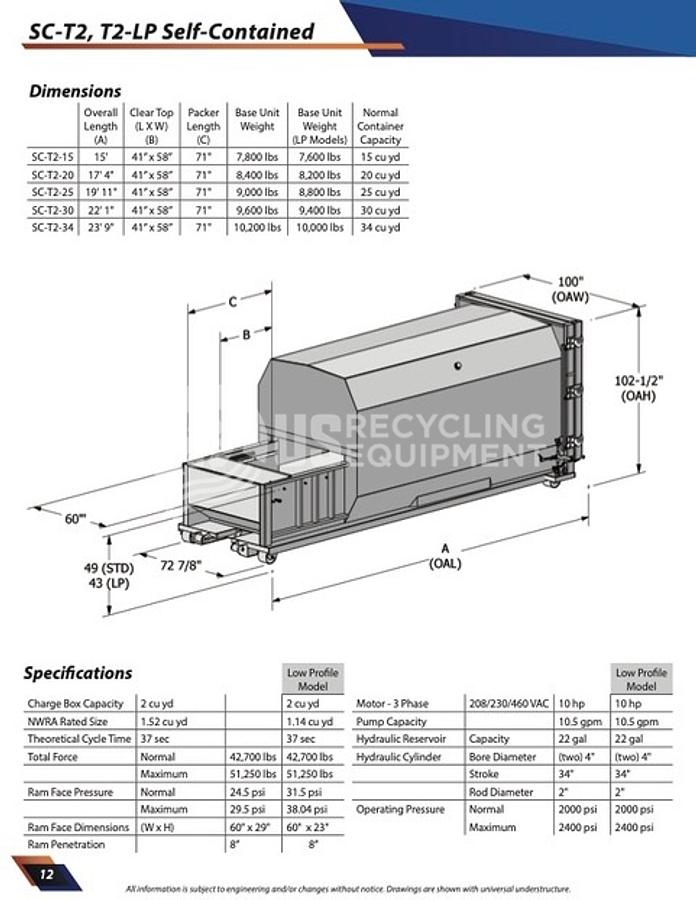 Used 2022  SC-T2-25 Self Contained