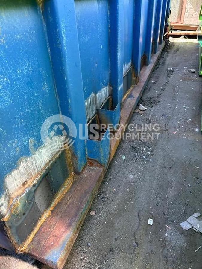 Used HydraPak Model 1500 2 Yard Stationary with 40 Yard Receiver Box