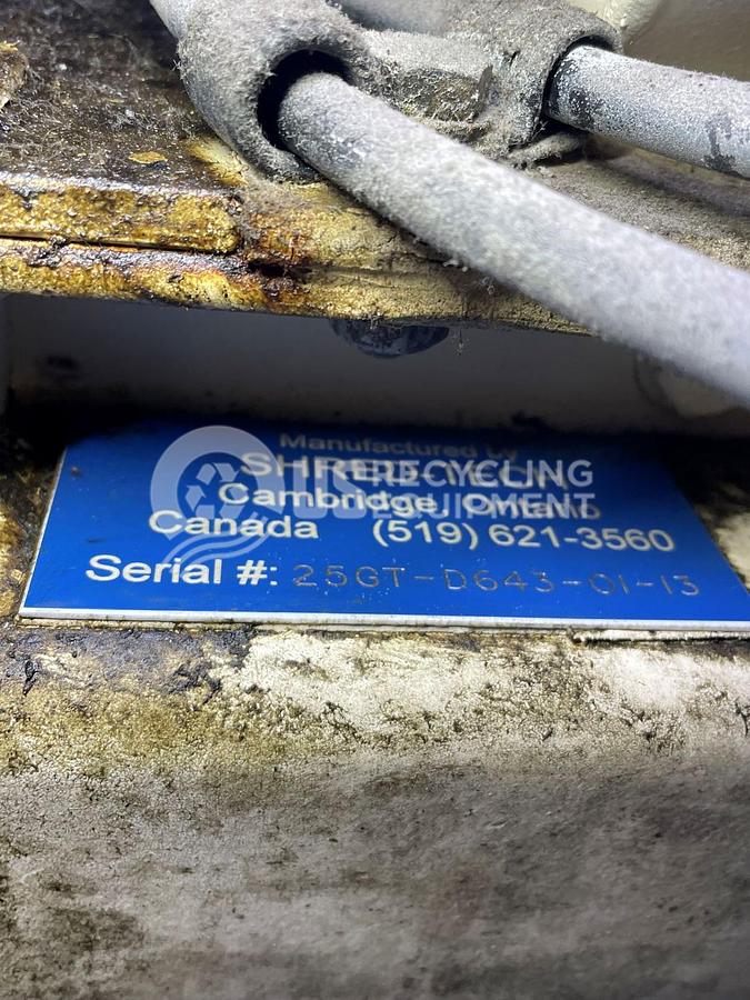 Used Shred-Tech 25GT Shredder with Cart Tipper