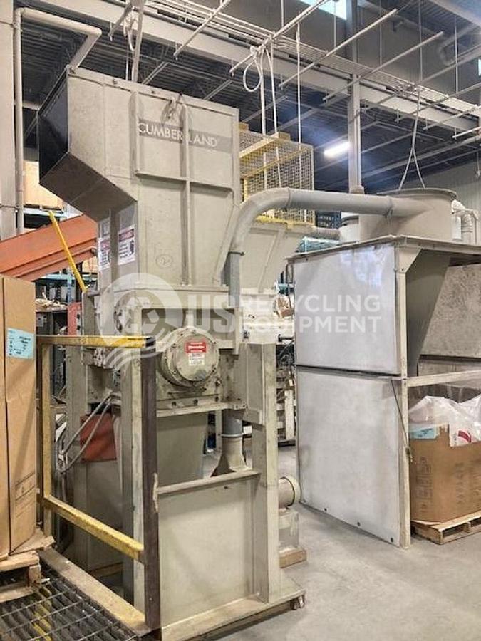 Used Cumberland 75HP Granulator/Blower/Cyclone
