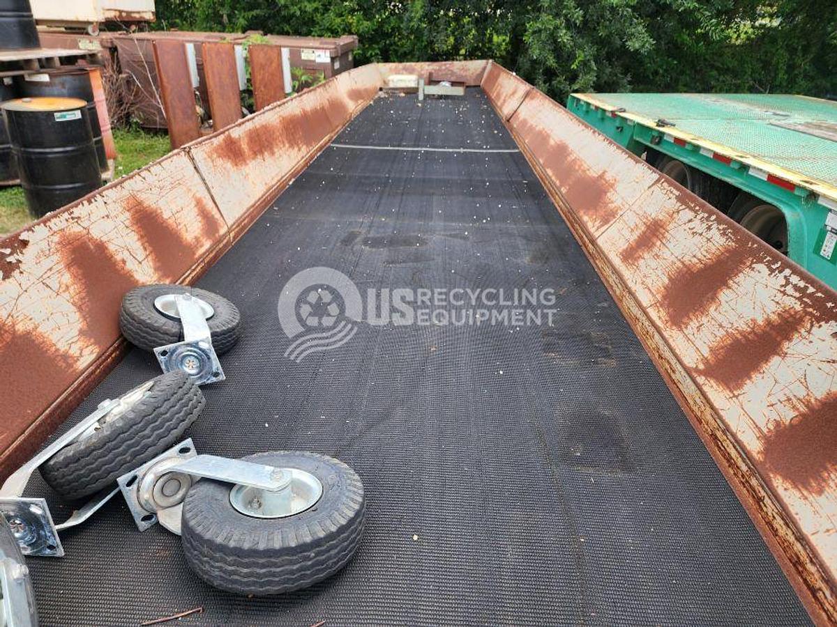 Used Hytrol Two Rough Top Rubber Belt Conveyors
