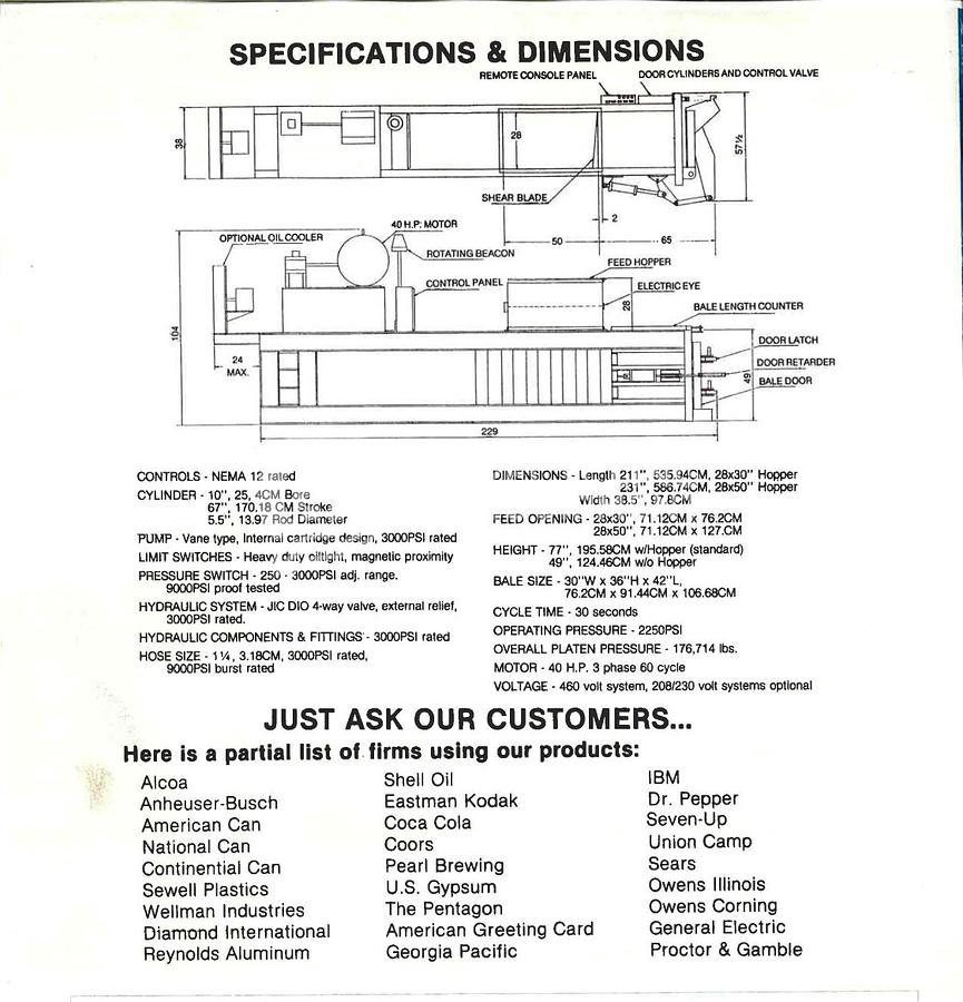 Used International NA-1440 Closed Door