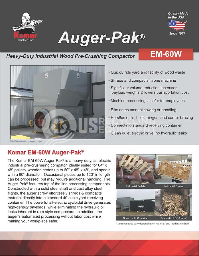 Used 2019 Komar EM-60W Self Contained