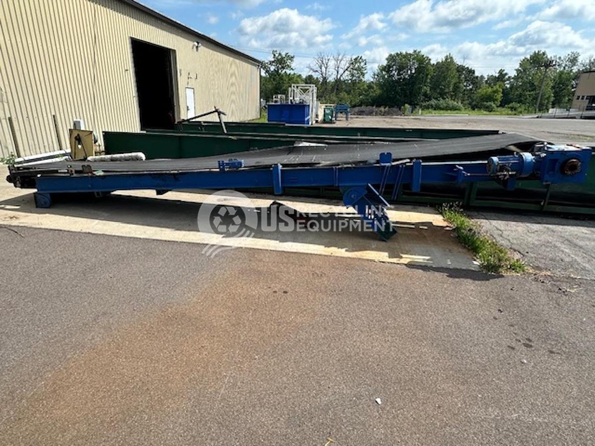 Used SM-Bevel 22' Conveyor with Magnetic Head Pully