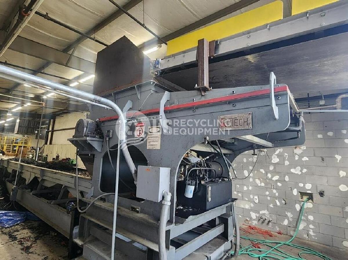 Used Retech 100HP Single Shaft Shredder