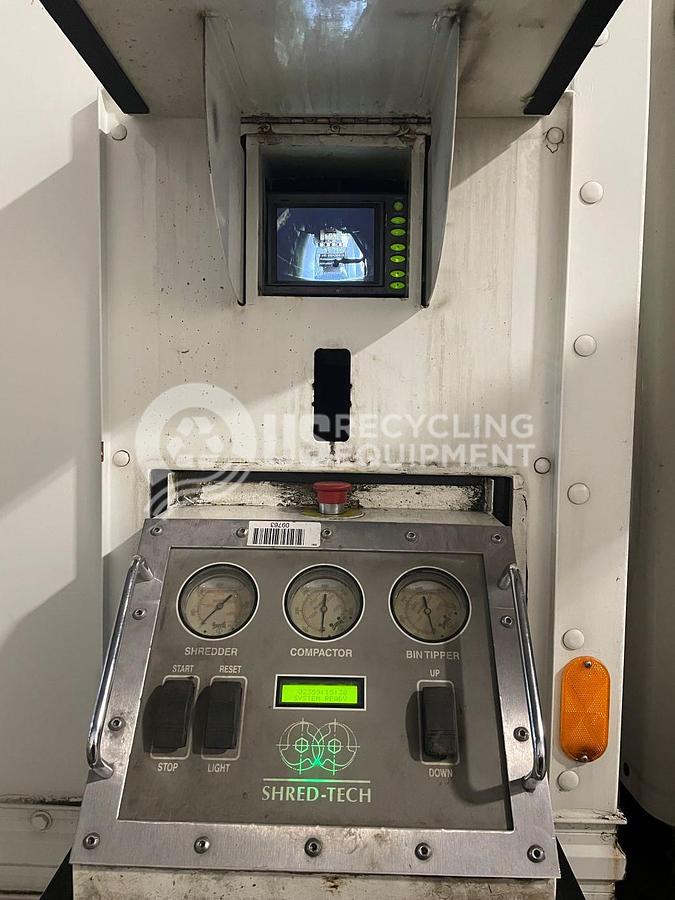 Used Shred-Tech 25GT Shredder with Cart Tipper
