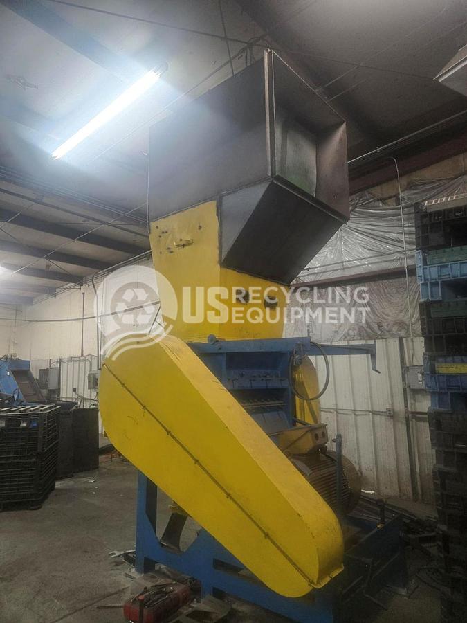 Used Unknown Manufacturer Used 150HP Granulator with Conveyor