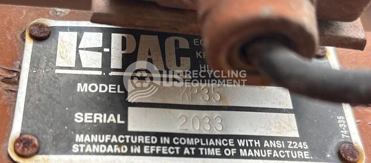 Used K-PAK KP35 Self Contained Compactor