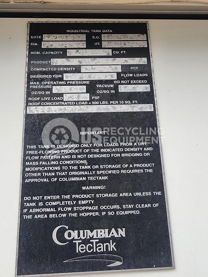 Used Unknown Manufacturer: Used 11'1" x 30'8" TEC Tank