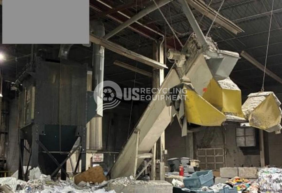 Used 2004 Vecoplan RG52-100 Shredder System with Conveyor & Dust Collector