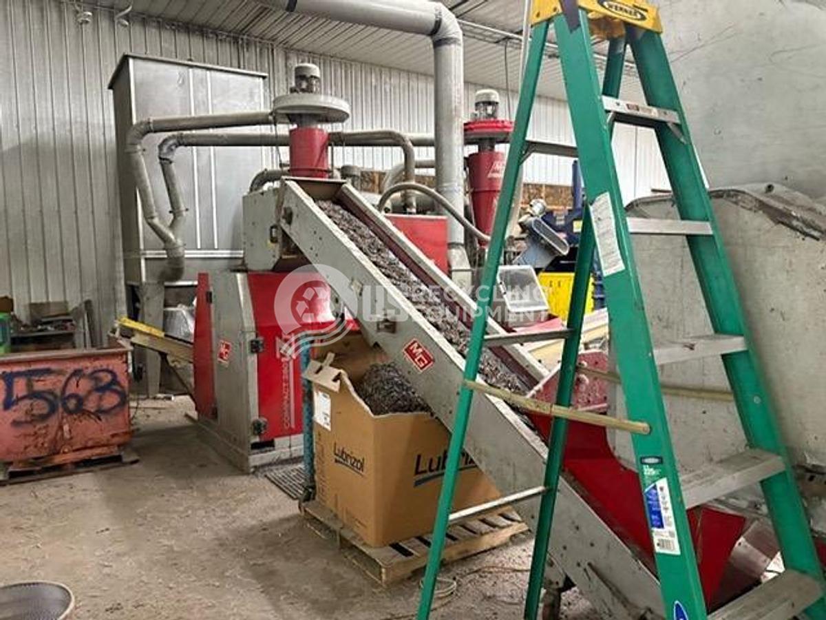 Used 2014 MG Recycling 380VZT Wire Granulation System