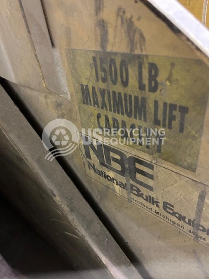 Used National Bulk Equipment 1500# & 2500# Gaylord Box Dumpers