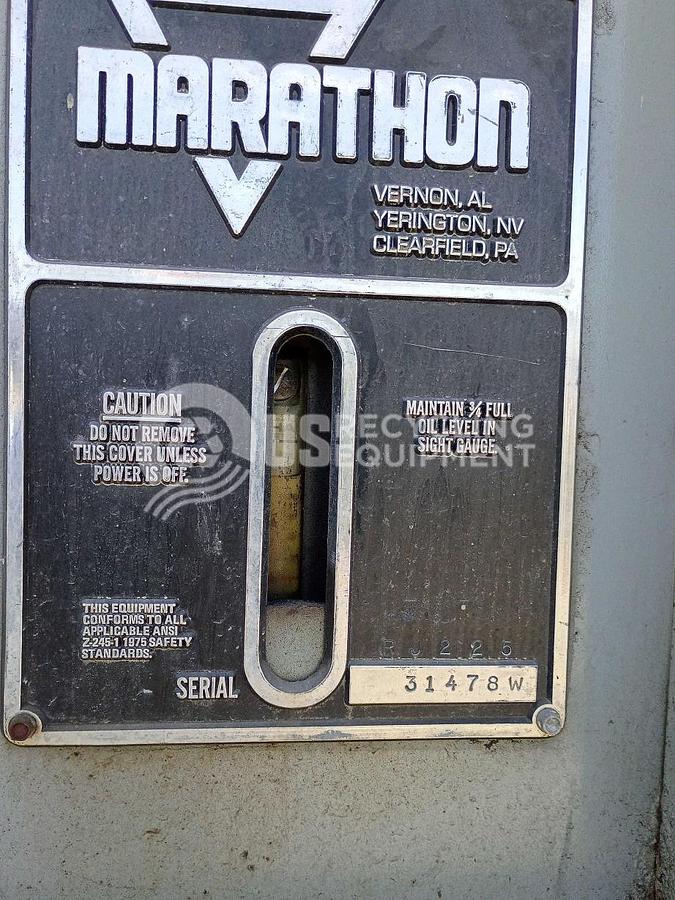 Used Marathon & JWR Manufacturing RJ-225 Stationary & COM-02 Stationary