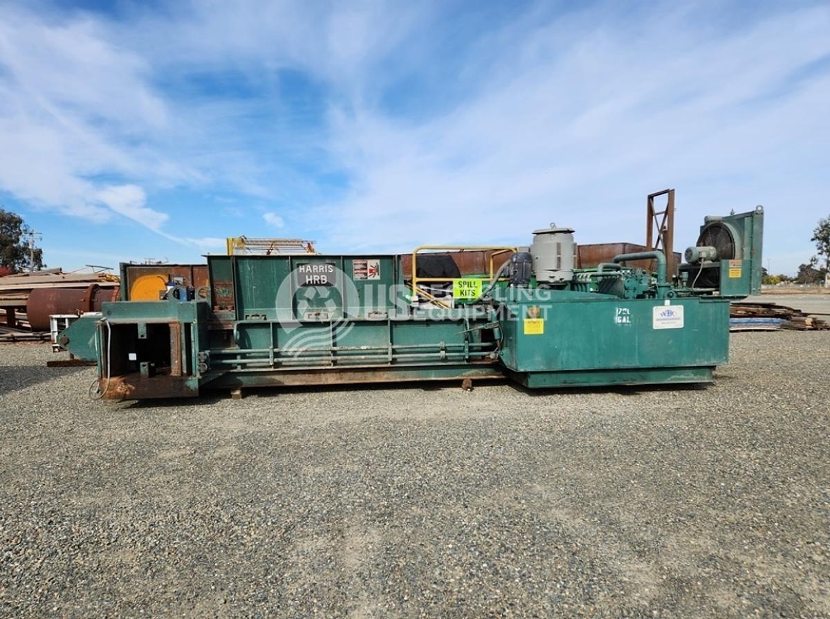 Used 1995 Harris HRB-918W Horizontal 2 Ram with Krause Conveyor & Accent Wire Tier