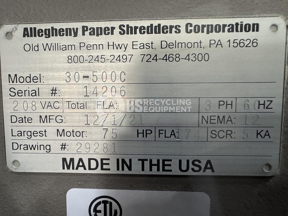 Used 2021 Allegheny 30-500C